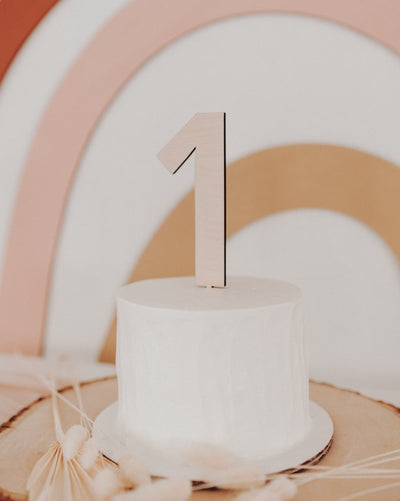 Number 1 Cake topper - First Birthday Cake Topper, Custom Number