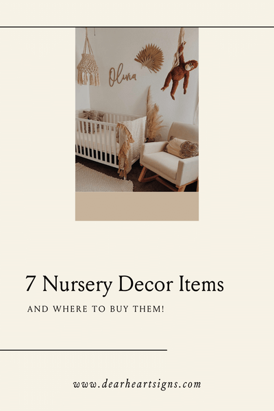 7 Nursery Decor Items & Where To Buy Them!