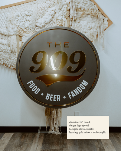 Round Business Logo Sign