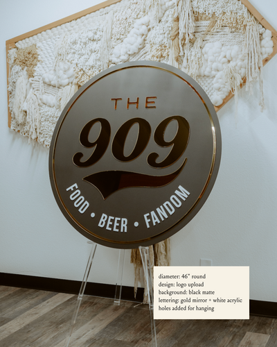 Round Business Logo Sign