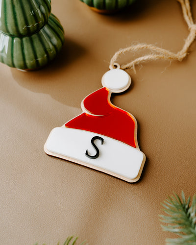 Personalized Santa Hat Stocking Tag