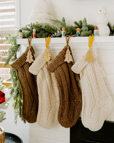 Christmas Tree Personalized Stocking Name Tag