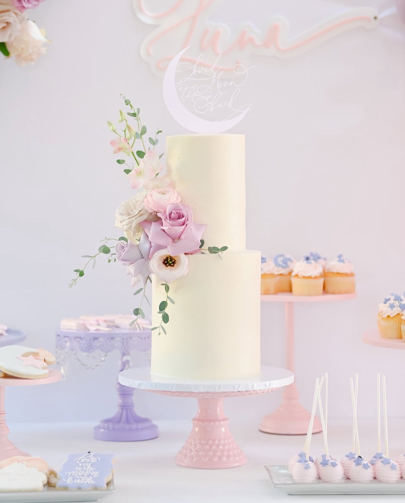 Moon Themed Birthday Party Signage