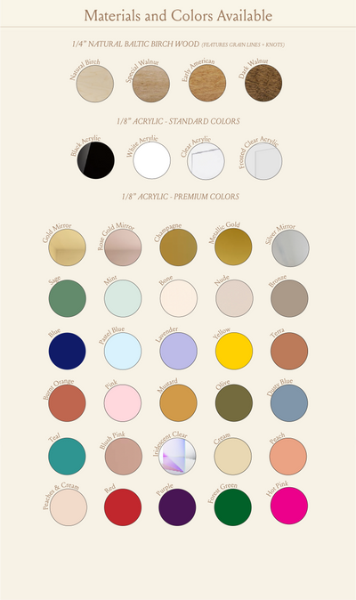 Double Layer Custom Name Sign