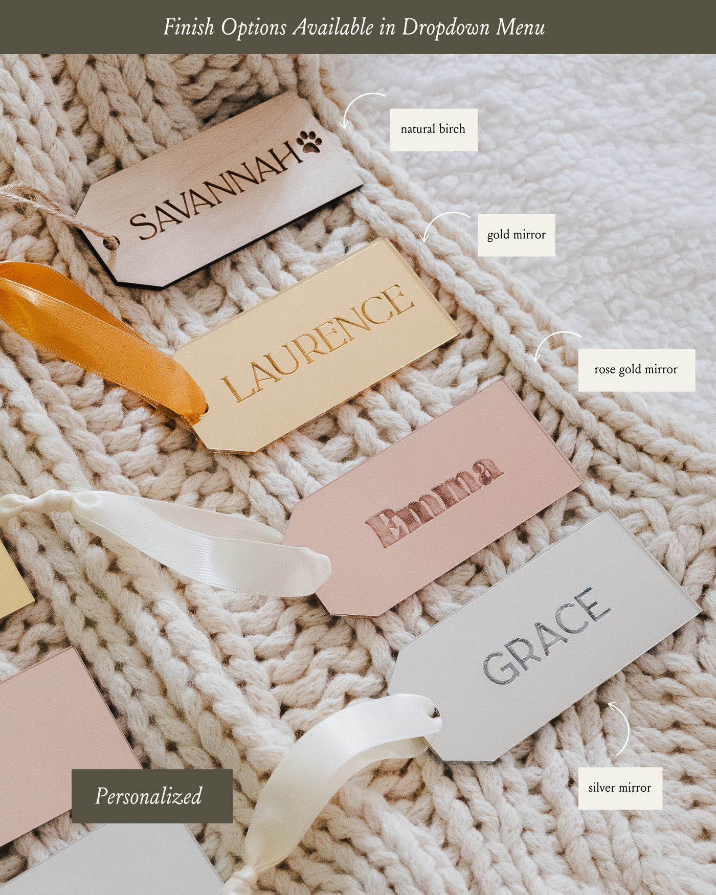 Personalized Stocking Name Tag