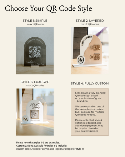 Business QR Code Sign