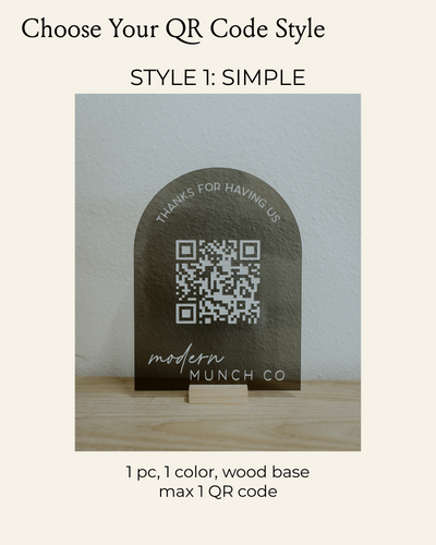 Business QR Code Sign