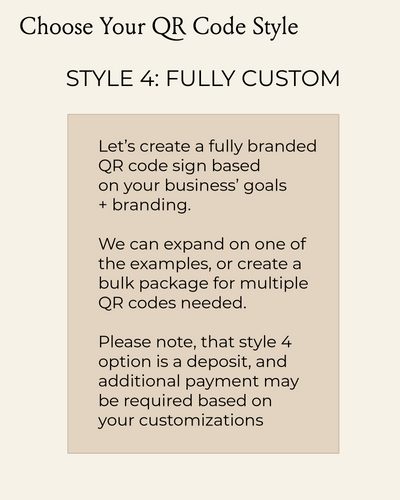 Business QR Code Sign