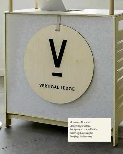 Round Business Logo Sign