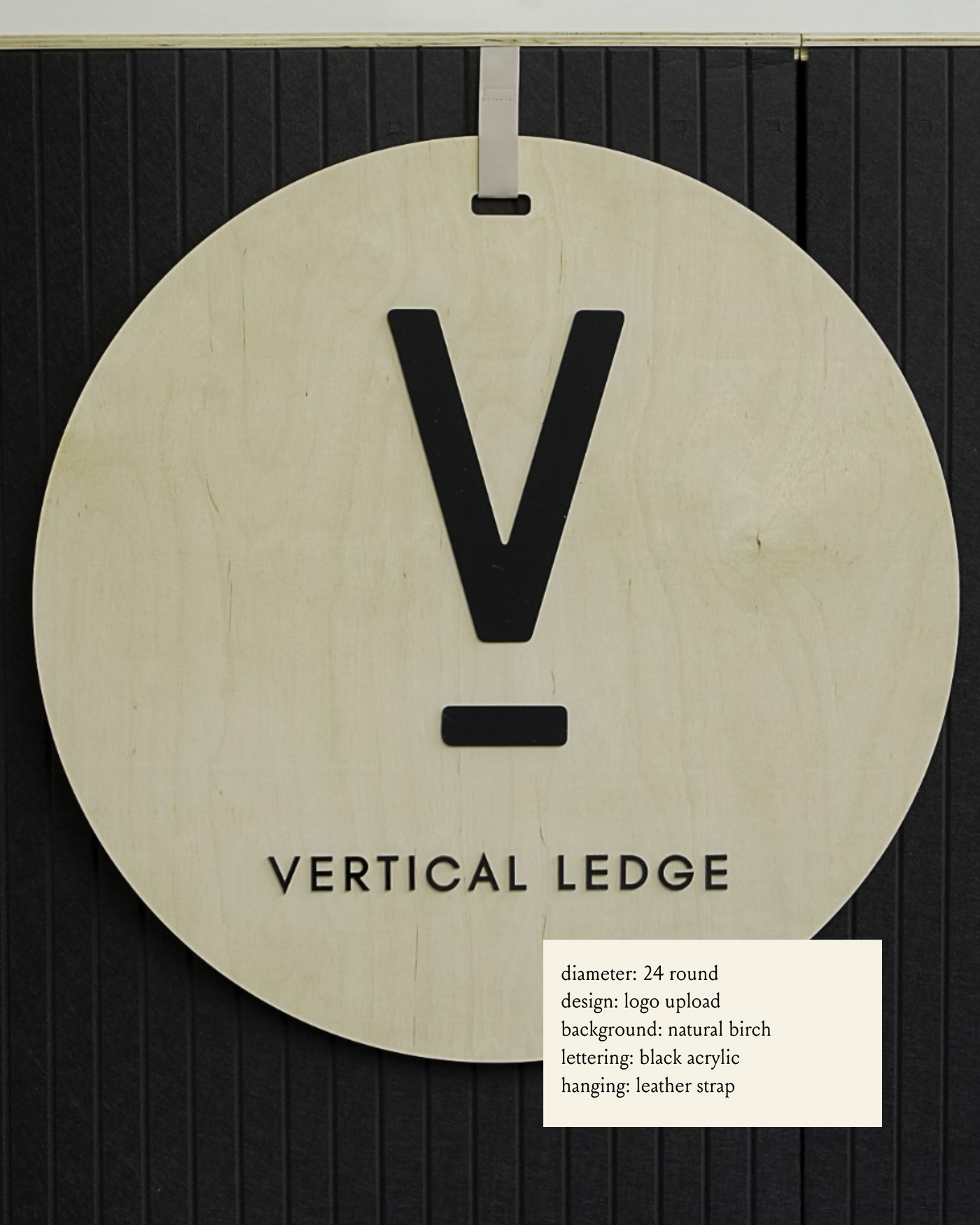 Round Business Logo Sign