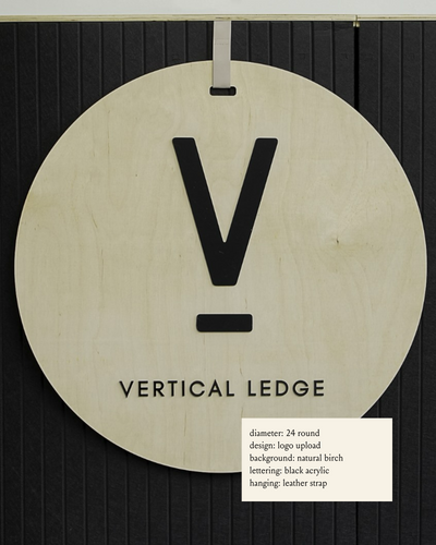 Round Business Logo Sign