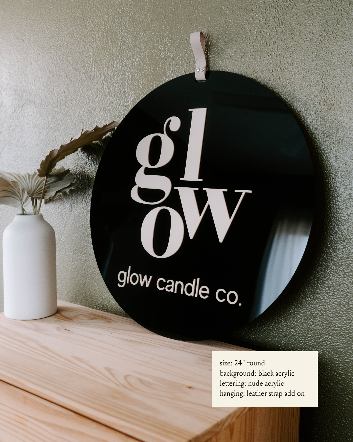 Round Business Logo Sign