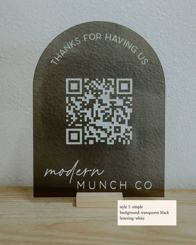 Business QR Code Sign