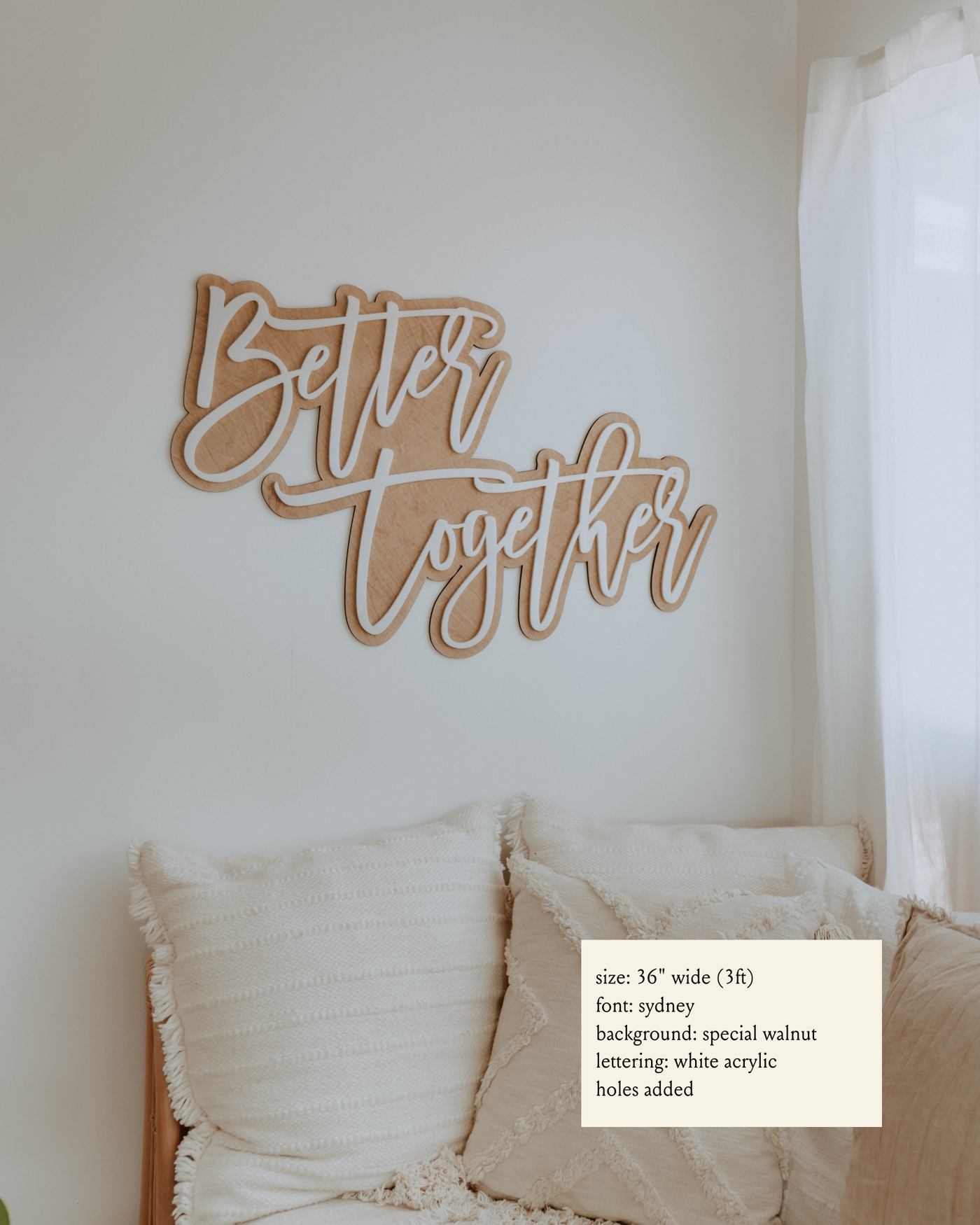 Double Layer Sign - Custom Phrase
