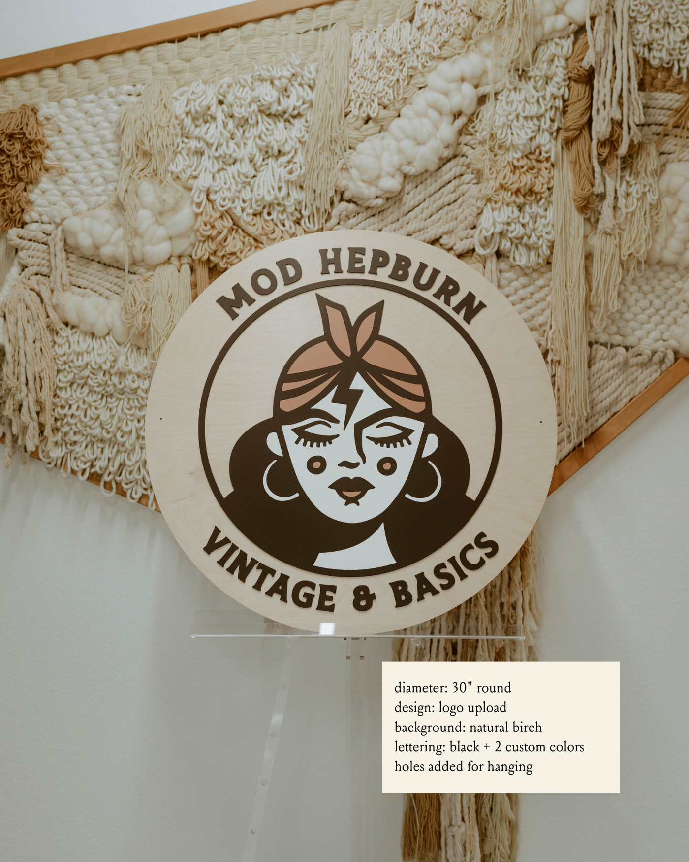Round Business Logo Sign
