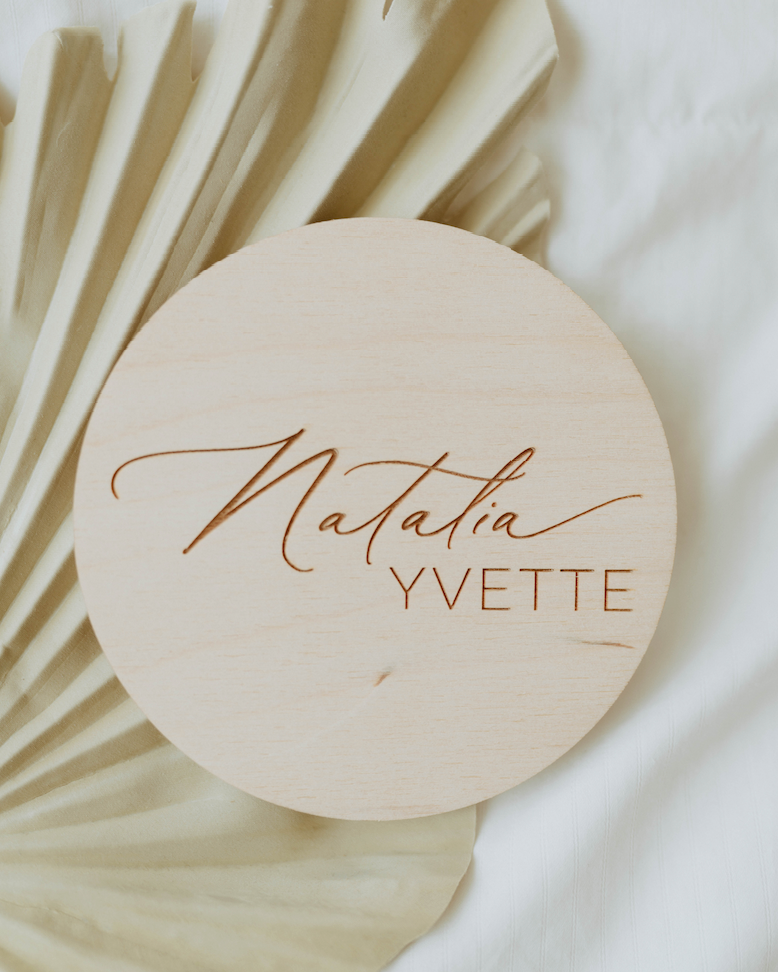Baby Name Birth Announcement Sign