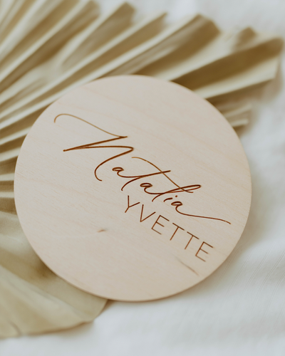 Baby Name Birth Announcement Sign