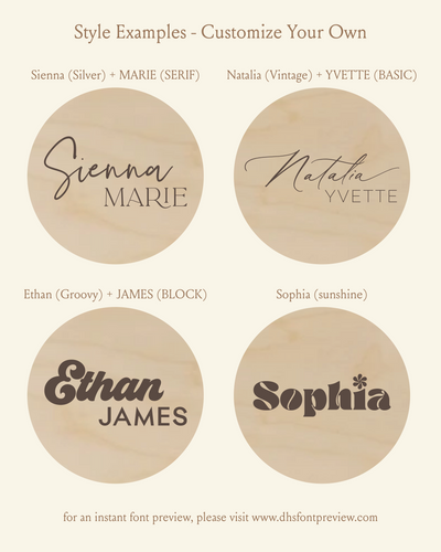 Baby Name Birth Announcement Sign