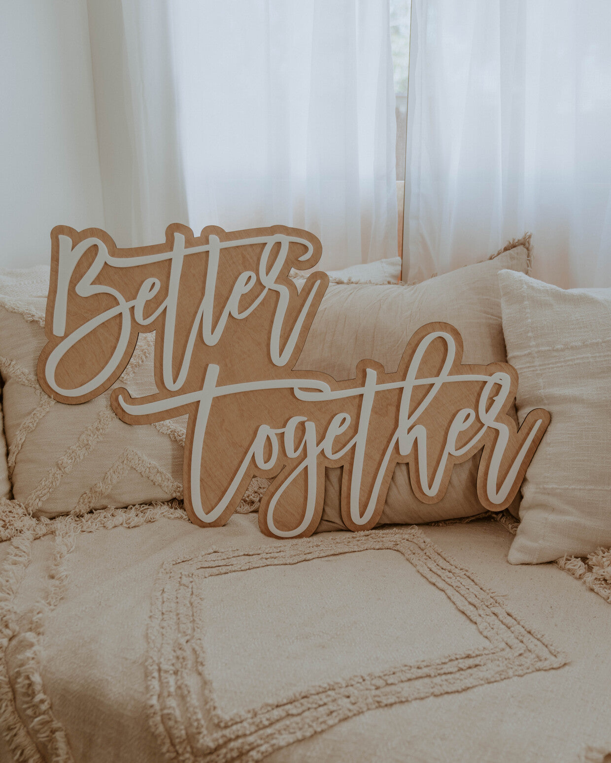 Better Together Backdrop Sign