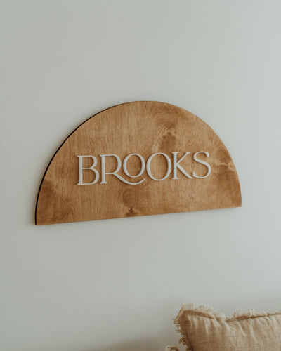 Half Circle - Custom Name Sign