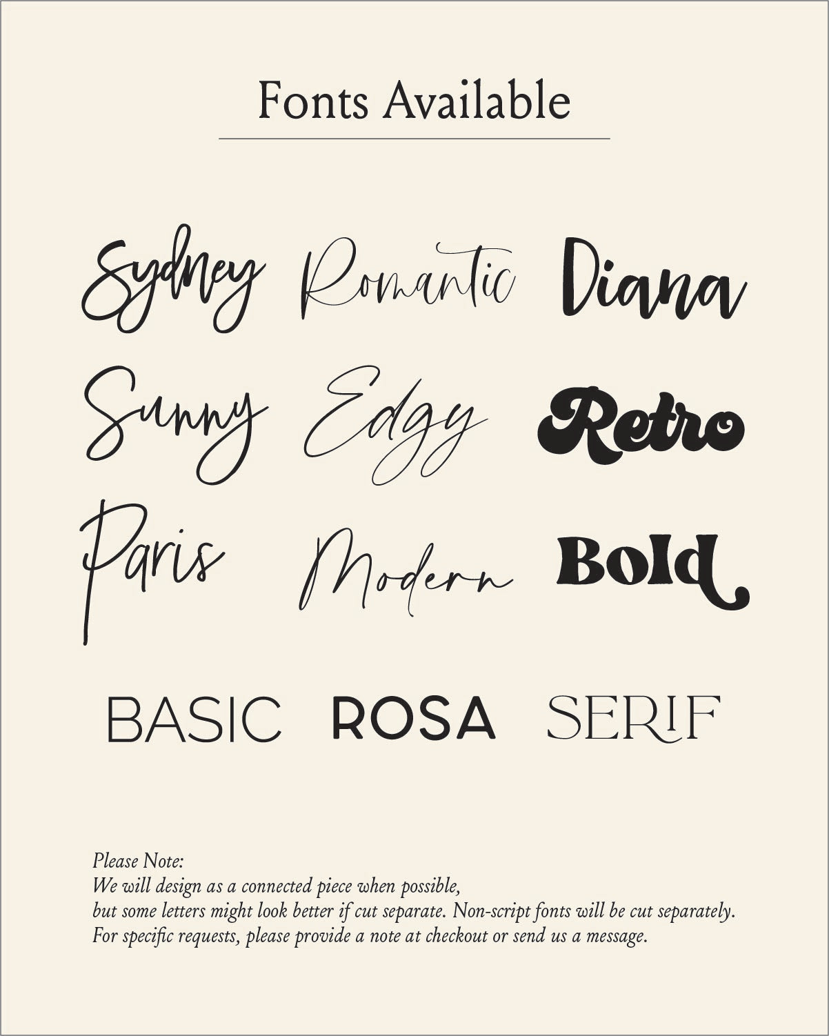 Personalized Last Name Sign Set