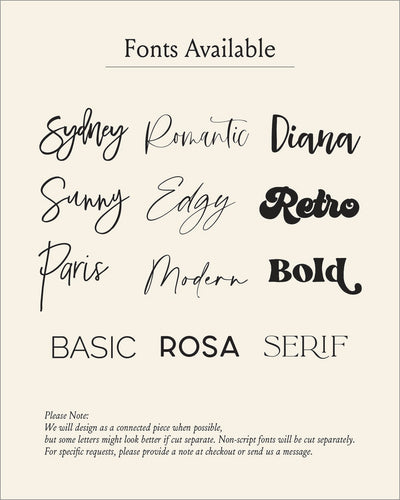 Double Layer First and Middle Name Sign