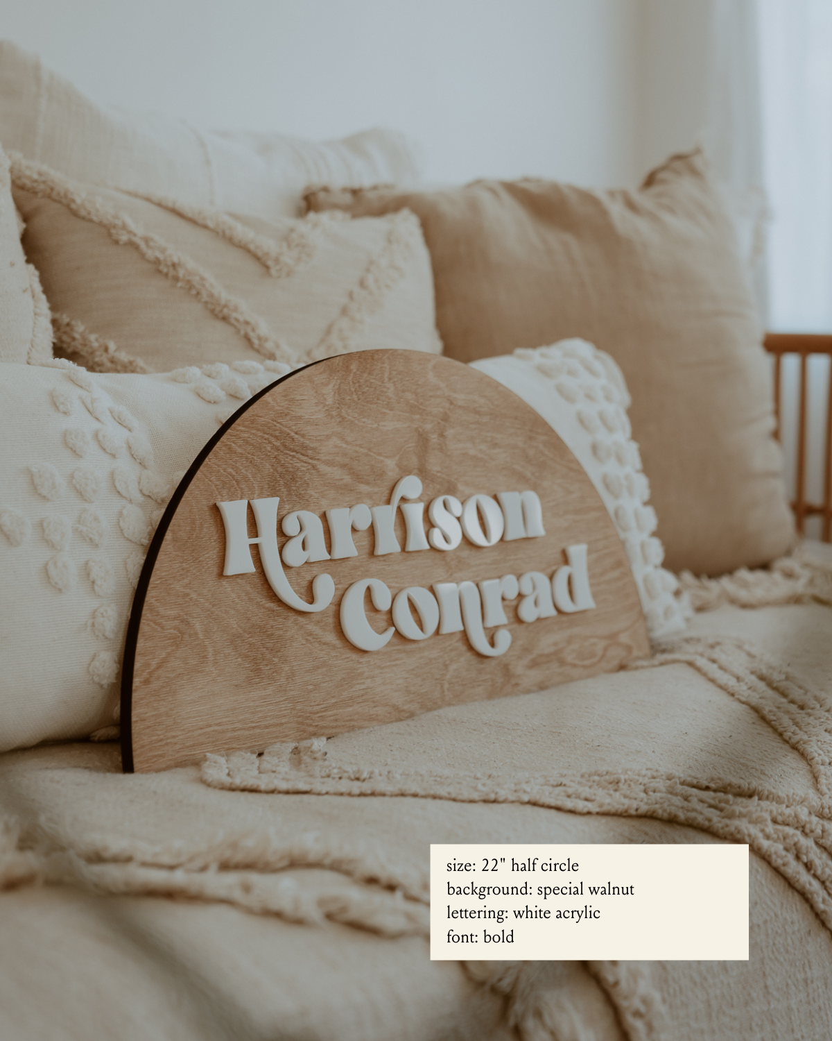 Half Circle - Custom Name Sign