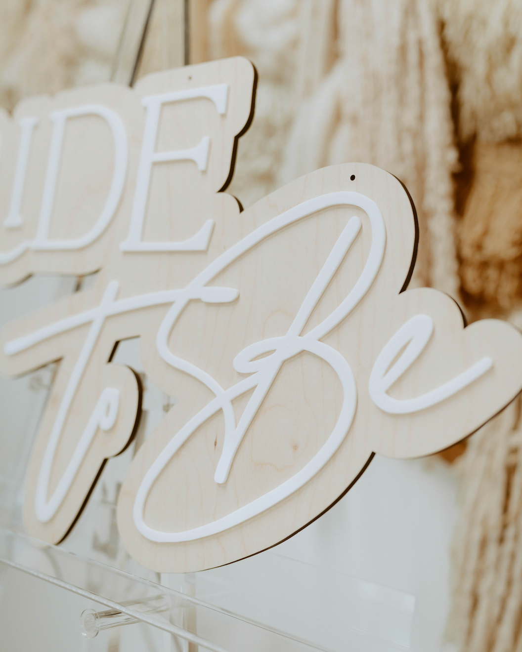 Bride to Be Double Layer Sign