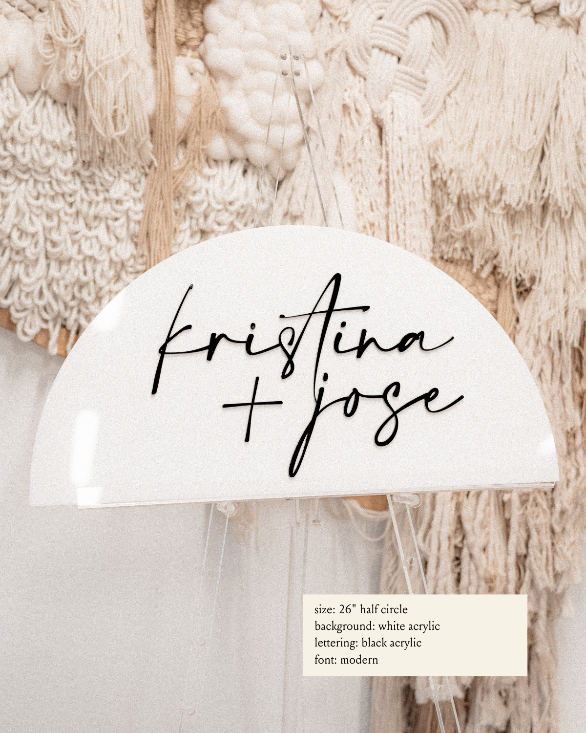 Half Circle - Last Name Sign