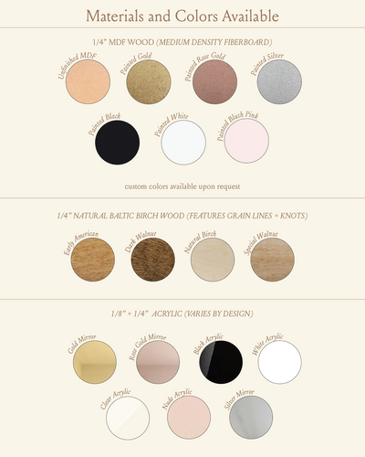 Half Circle - First and Middle Name Set