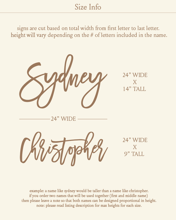Double Layer Couple's Name Sign