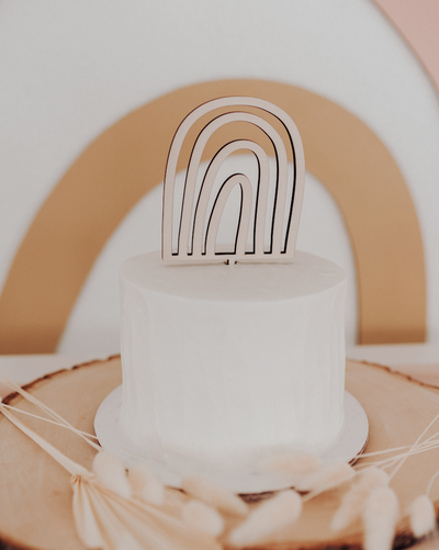 Boho Rainbow Cake Topper
