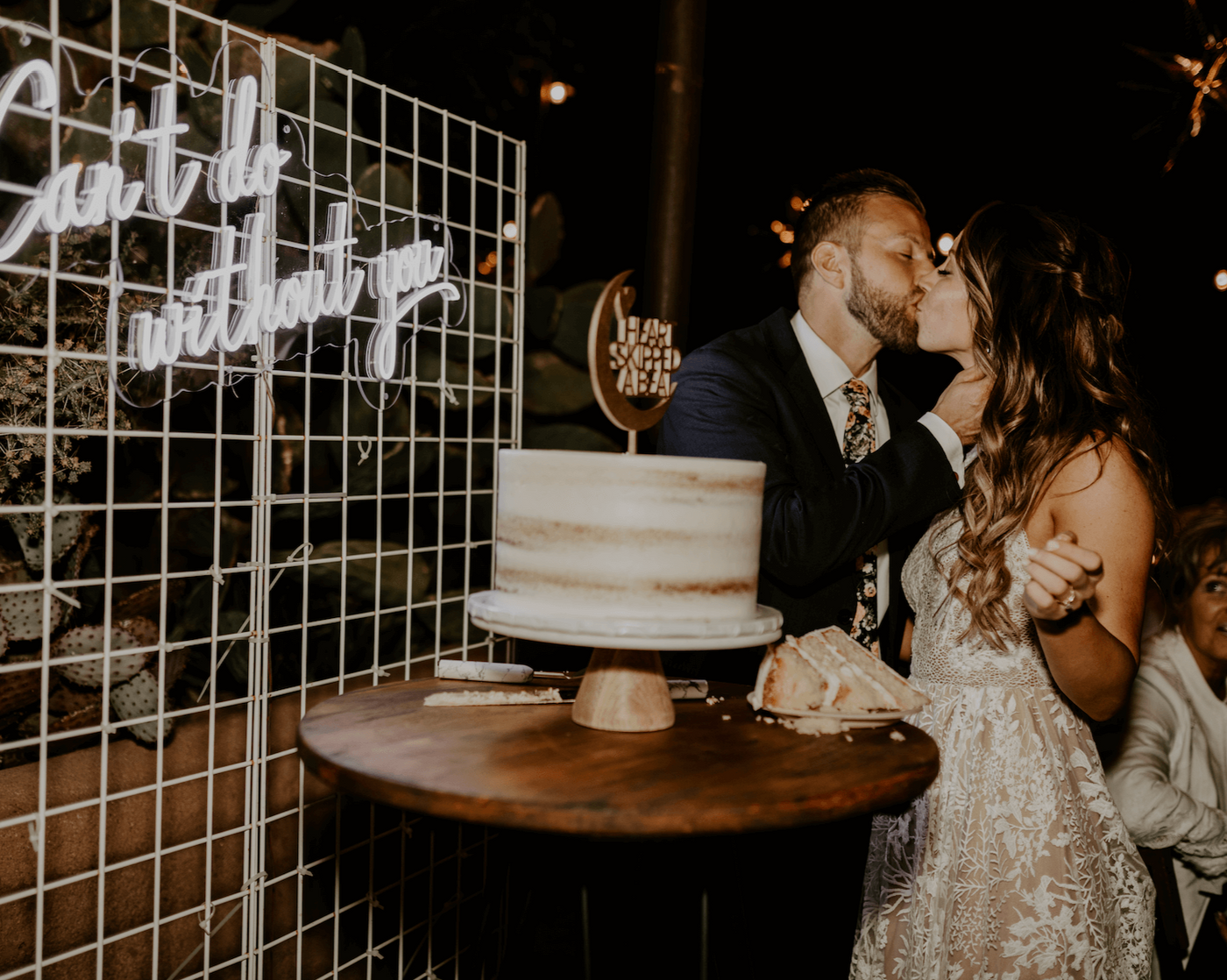 Heart Skipped A Beat Cake Topper