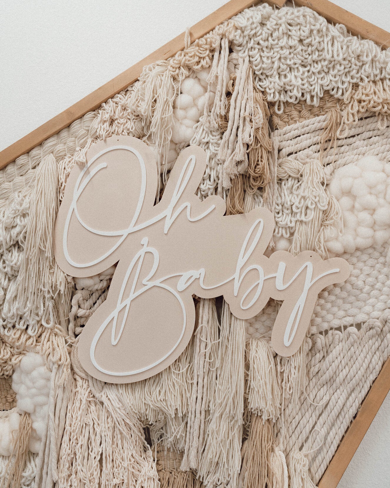 Oh Baby Double Layer Sign
