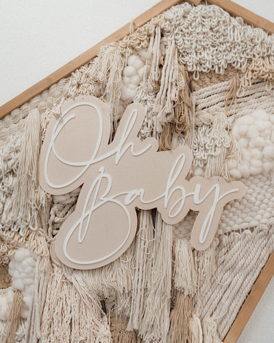 Oh Baby Double Layer Sign