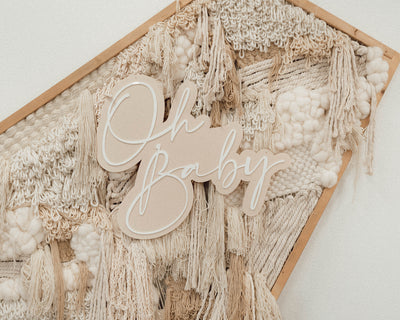 Oh Baby Double Layer Sign