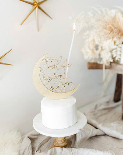 Moon Of My Life My Sun and Stars Cake Topper
