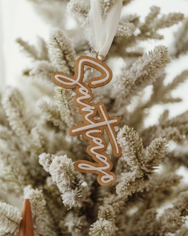 Wooden Custom Name Tag, Stocking Tag, Gift Tag