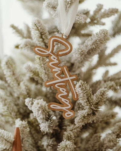Wooden Custom Name Tag, Stocking Tag, Gift Tag