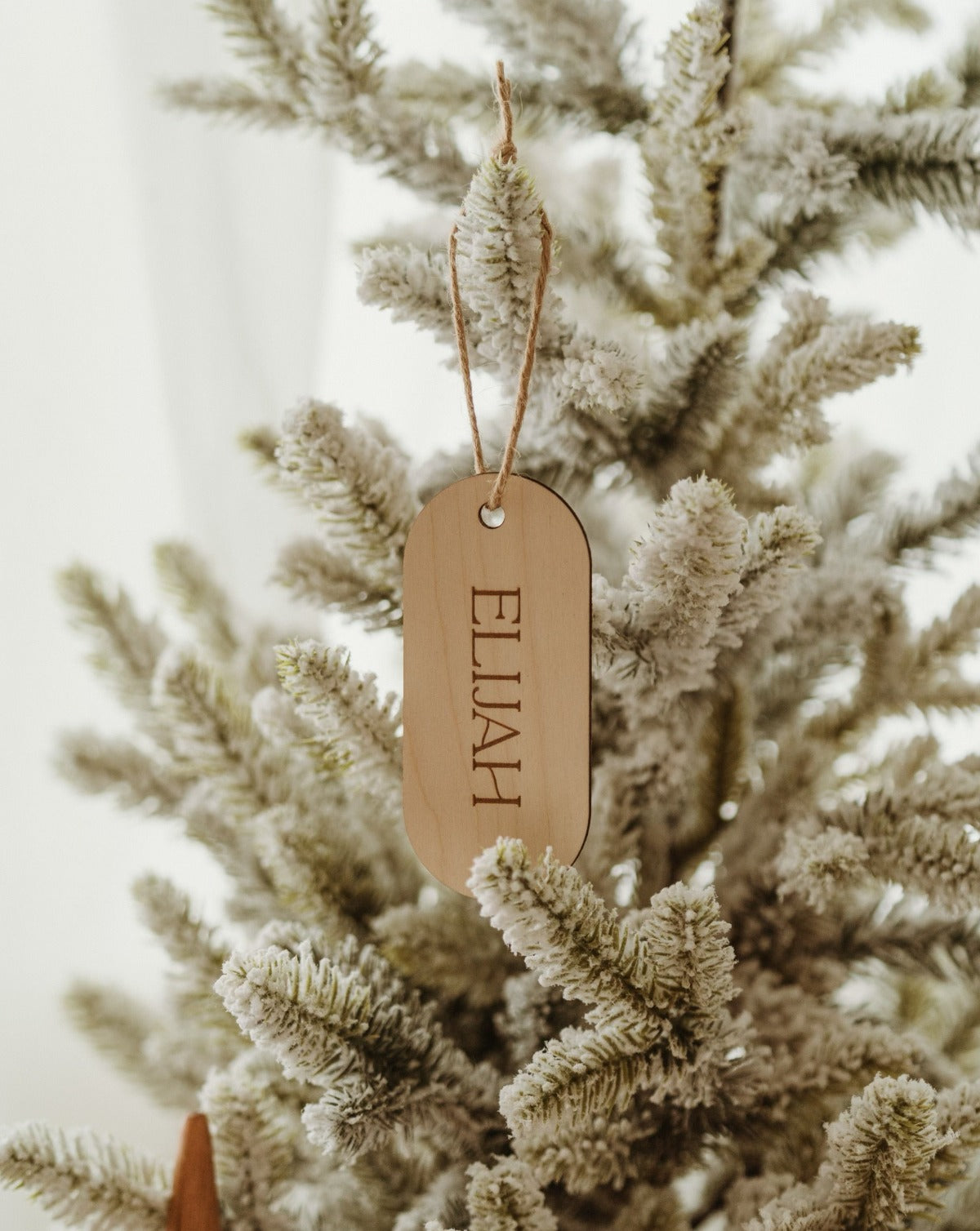 Oval Personalized Stocking Name Tag