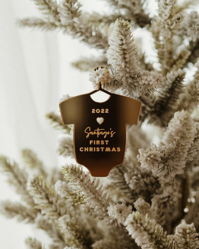 Personalized Baby’s First Christmas Onesie