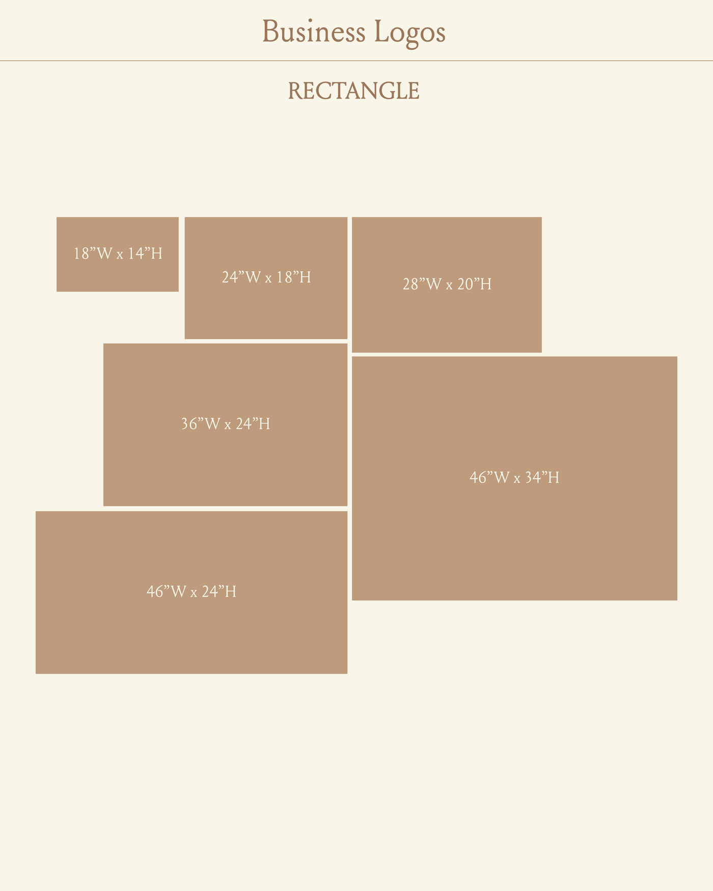 Rectangle Business Logo Sign
