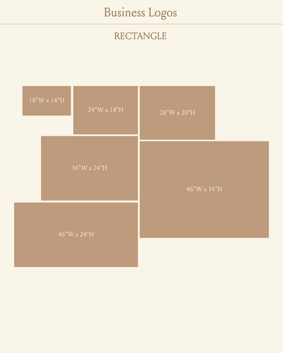 Rectangle Business Logo Sign