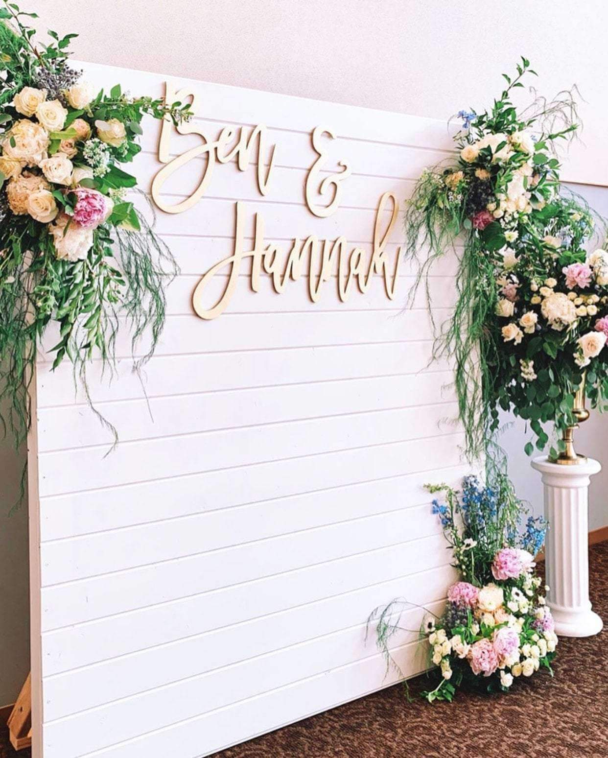 Custom 3pc Backdrop Name Set