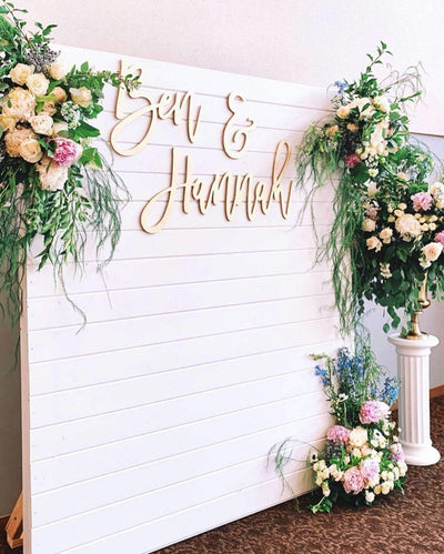 Custom 3pc Backdrop Name Set