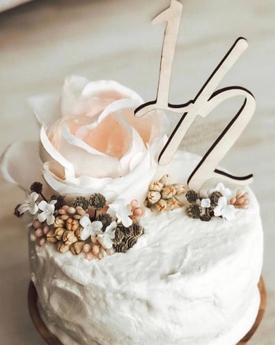 1/2 Birthday Cake Topper