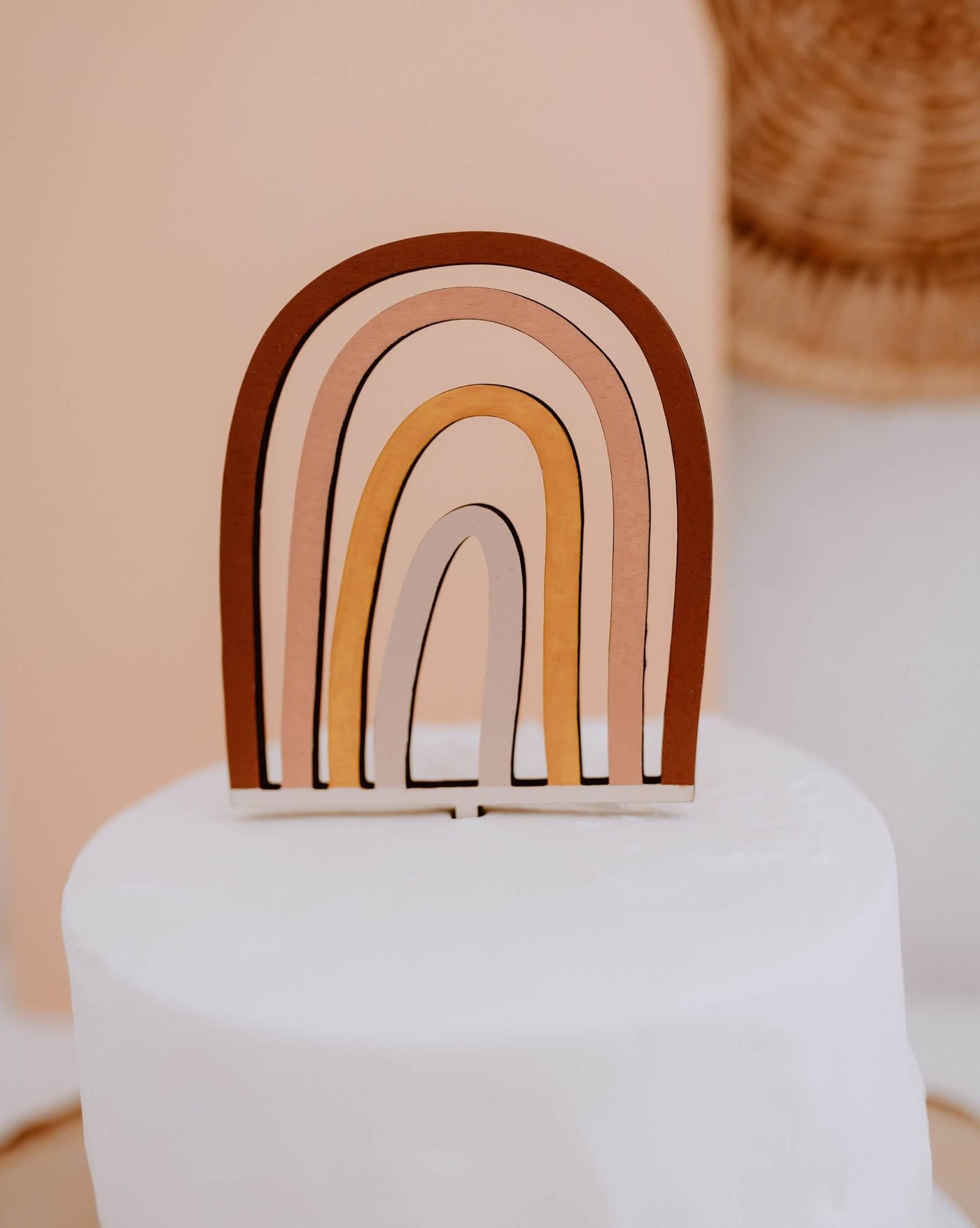 Boho Rainbow Cake Topper