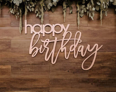 Happy Birthday Backdrop Sign