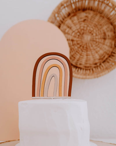 Boho Rainbow Cake Topper