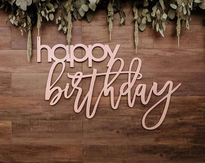 Happy Birthday Backdrop Sign